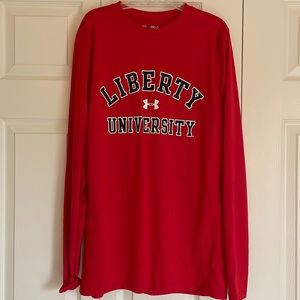 Men’s Small Liberty University Under Armor Athletic Tee Shirt